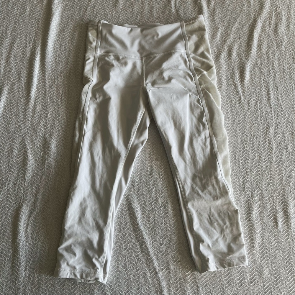 Lululemon leggings Mesh Floral Side